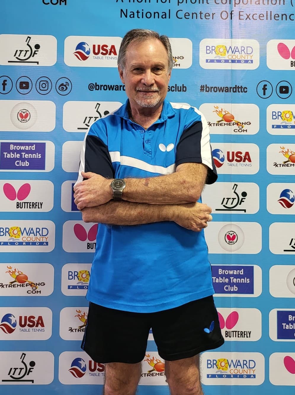 Carlos Zeller, president of Broward Table Tennis Club