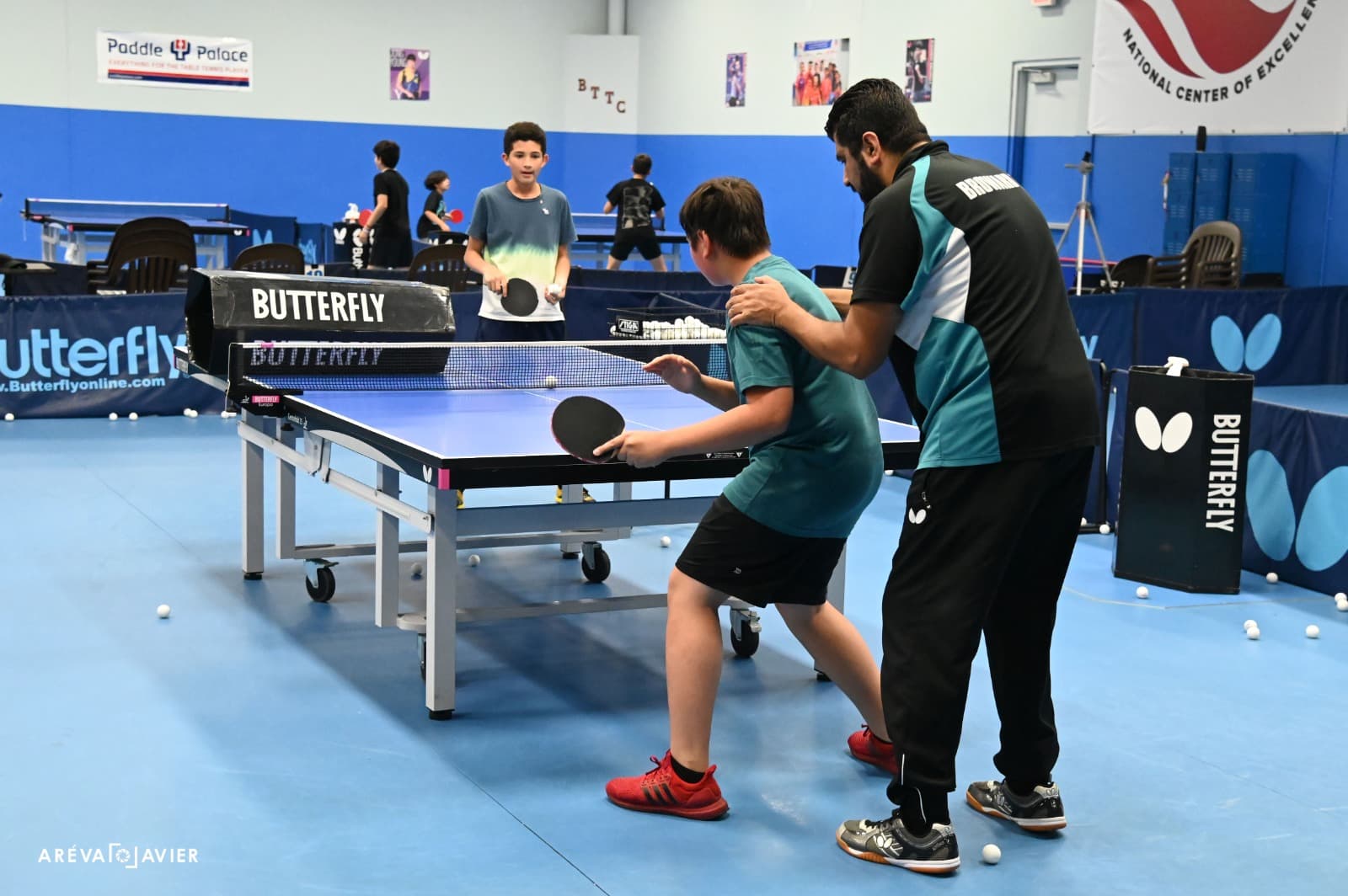 Coach David Bonilla coaching